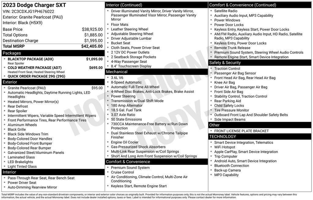 Certified Used 2023 Gray Dodge SXT image 6