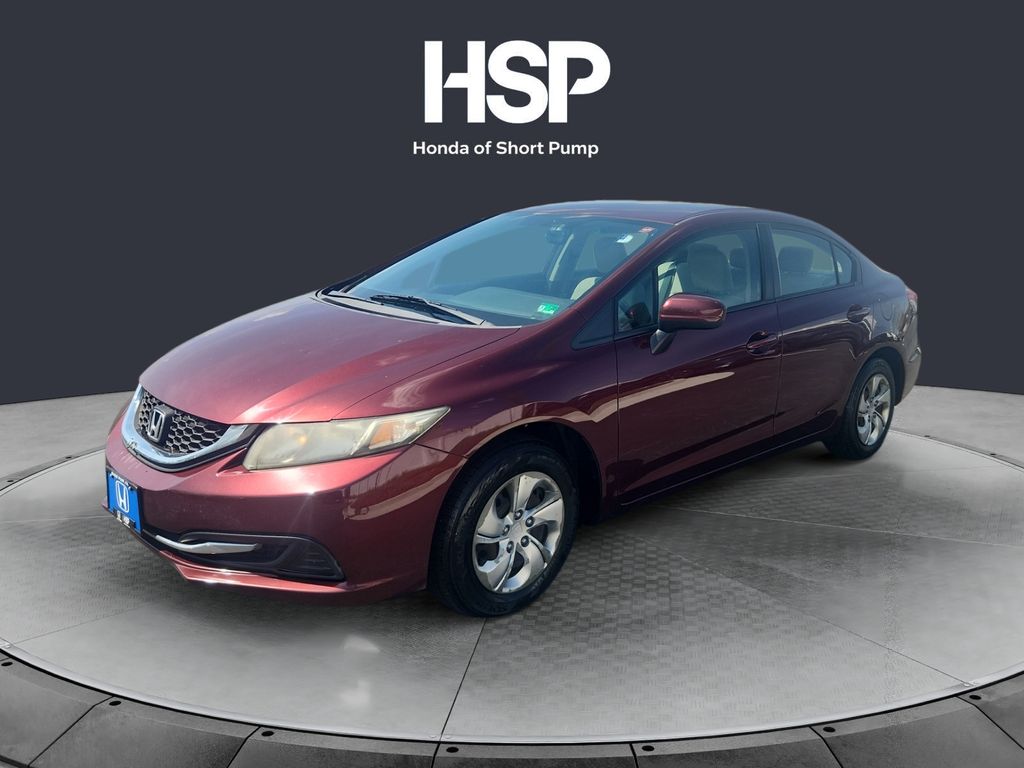 Red (Crimson Pearl) 2014 Honda Civic LX Sedan Front-Wheel Drive Continuously Variable Transmission