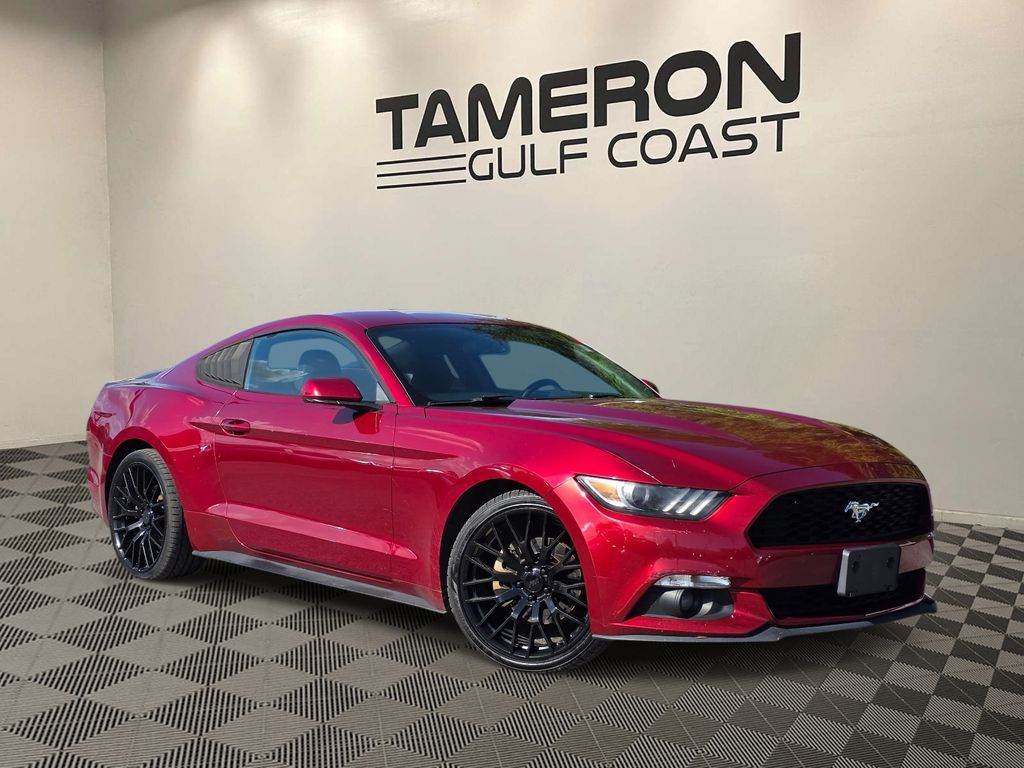 Ruby Red 2017 Ford Mustang EcoBoost Coupe RWD Coupe Rear-Wheel Drive 6-Speed Automatic