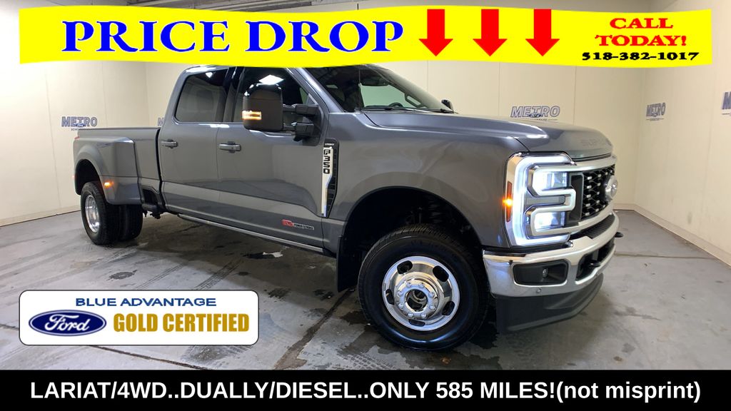 Gray Metallic 2025 Ford F-350 Super Duty Pickup Truck Four-Wheel Drive Automatic