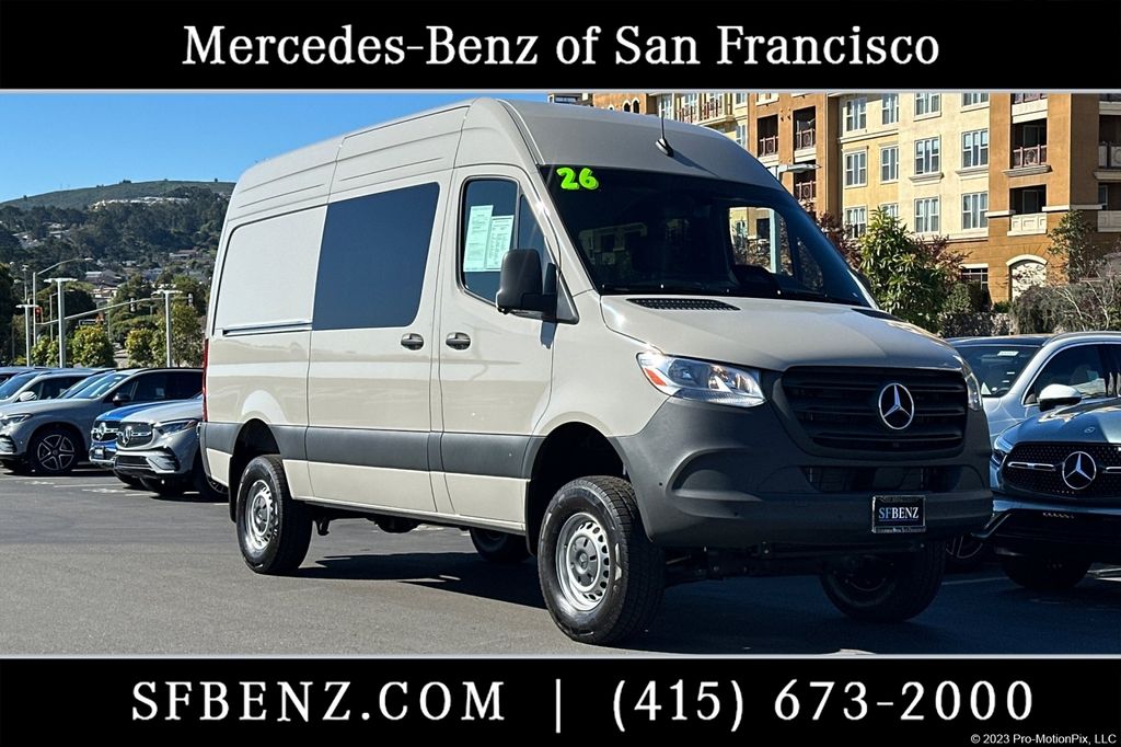 Stone Gray 2026 Mercedes-Benz Sprinter Van All-Wheel Drive 9-Speed Automatic