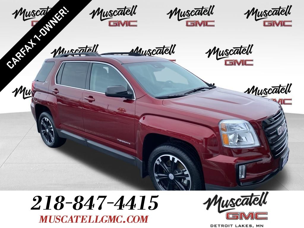 Crimson Red Tintcoat 2017 GMC Terrain SLT AWD SUV / Crossover All-Wheel Drive 6-Speed Automatic