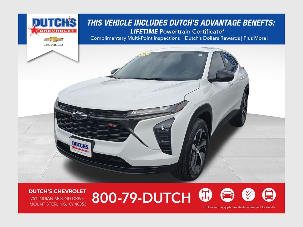 Summit White 2024 Chevrolet Trax RS with 1RS FWD SUV / Crossover Front-Wheel Drive 6-Speed Automatic