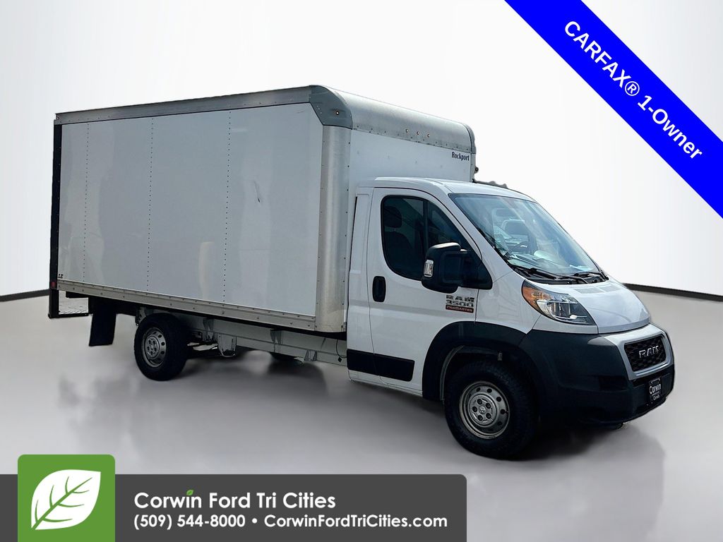 Bright White Clearcoat 2021 RAM ProMaster Chassis 3500 159 Cutaway FWD Pickup Truck Front-Wheel Drive 6-Speed Automatic