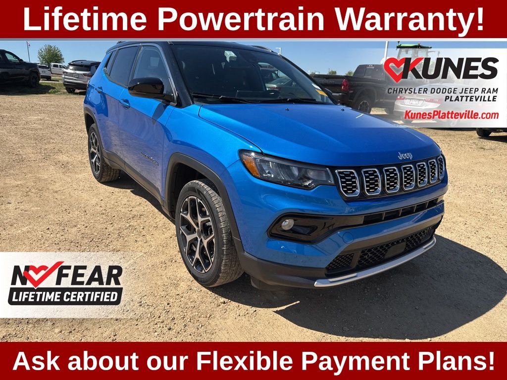 Hydro Blue Pearlcoat 2025 Jeep Compass SUV / Crossover Four-Wheel Drive 8-Speed Automatic