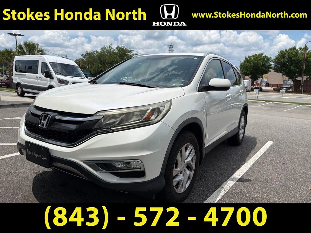 2015 Honda CR-V EX-L White at Stokes Honda North