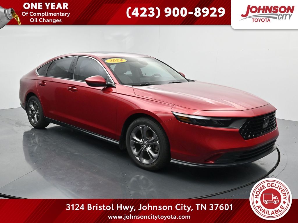 Radiant Red Metallic 2024 Honda Accord Sedan Front-Wheel Drive Continuously Variable Transmission