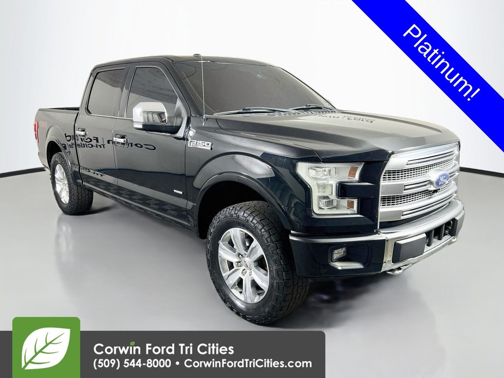 Black 2017 Ford F-150 Pickup Truck Four-Wheel Drive Automatic