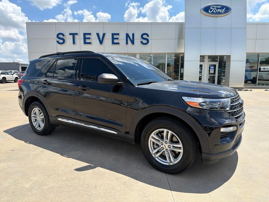 Black Metallic 2023 Ford Explorer SUV / Crossover All-Wheel Drive Automatic