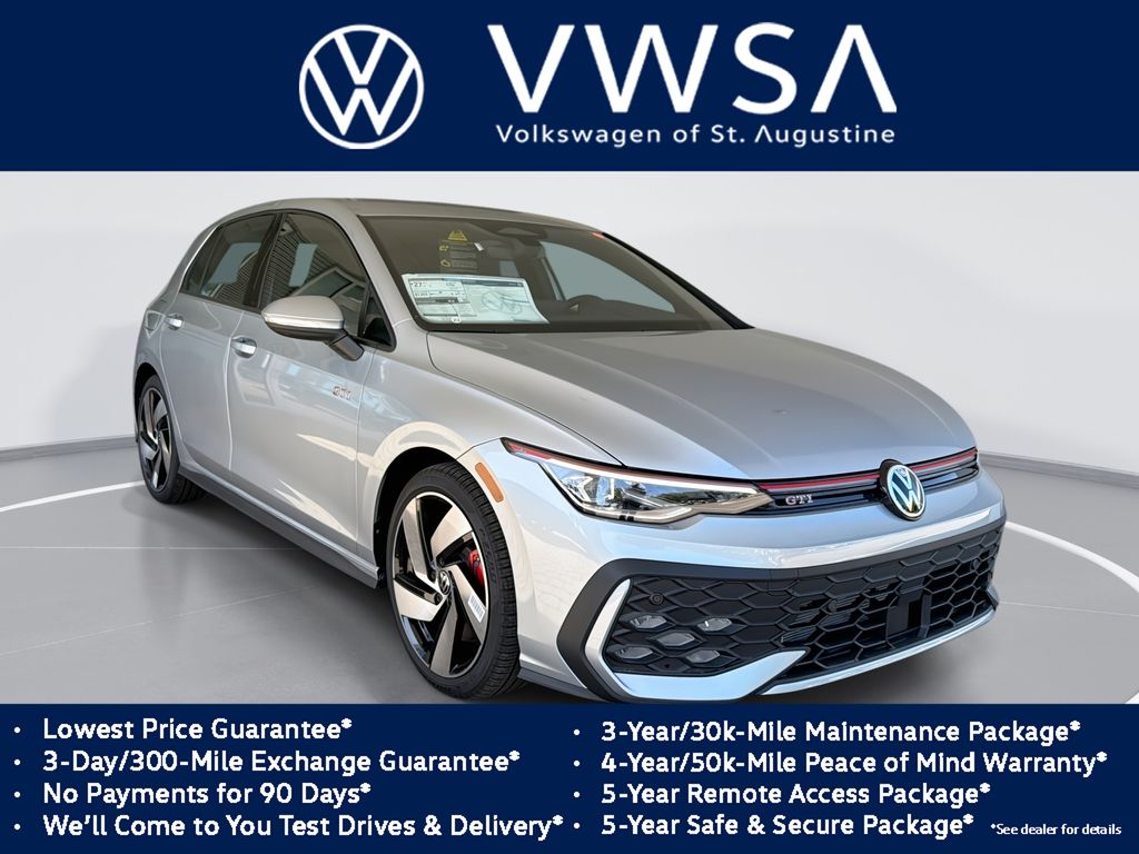 Alpine Silver Metallic 2026 Volkswagen Golf GTI Hatchback Front-Wheel Drive 7-Speed Dual Clutch