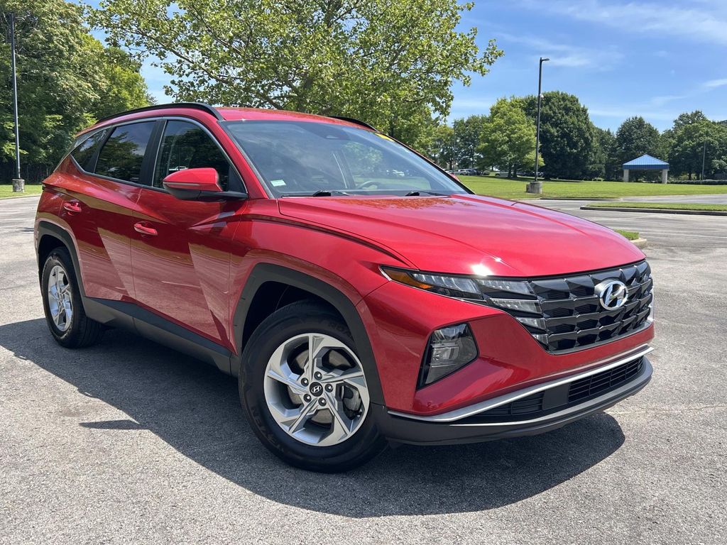 Calypso Red 2023 Hyundai Tucson SUV / Crossover Front-Wheel Drive 8-Speed Automatic