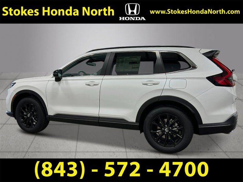 2025 Honda CR-V Hybrid Sport White at Stokes Honda North