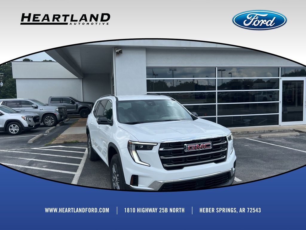 Summit White 2025 GMC Acadia SUV / Crossover Front-Wheel Drive 8-Speed Automatic