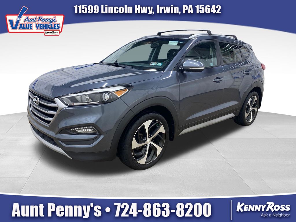 Coliseum Gray 2017 Hyundai Tucson SUV / Crossover All-Wheel Drive 7-Speed Automatic
