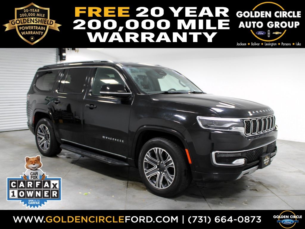 Diamond Black Crystal Pearlcoat 2024 Jeep Wagoneer SUV / Crossover Four-Wheel Drive 8-Speed Automatic