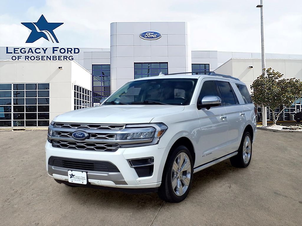 2023 Ford Expedition Platinum White at Texan Dodge Chrysler Jeep Ram