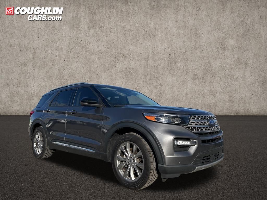 Gray Metallic 2022 Ford Explorer Limited RWD SUV / Crossover Rear-Wheel Drive Automatic