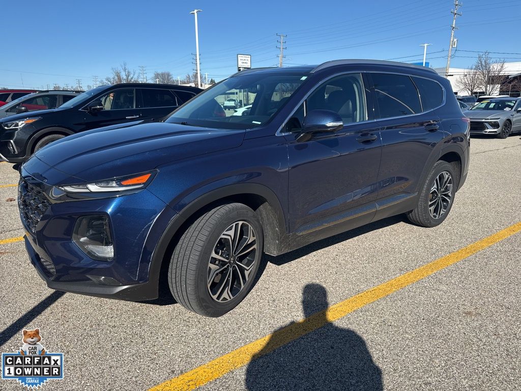 Stormy Blue 2020 Hyundai Santa Fe 2.0T Limited AWD SUV / Crossover All-Wheel Drive 8-Speed Automatic