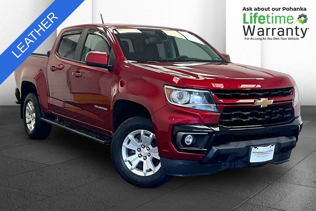 Cherry Red Tintcoat 2021 Chevrolet Colorado Pickup Truck Four-Wheel Drive Automatic