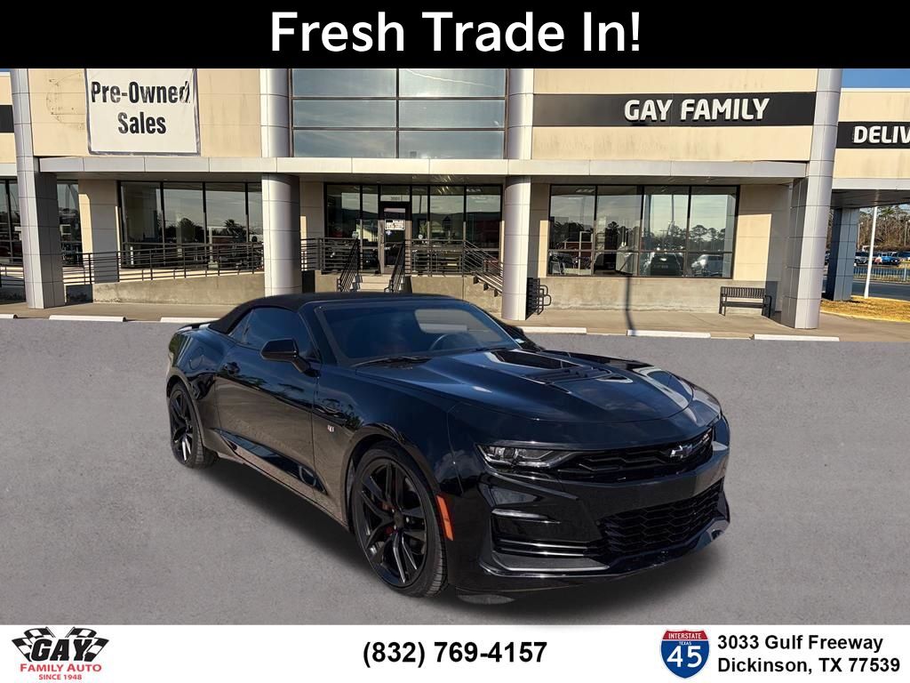 Black 2023 Chevrolet Camaro 2SS Convertible RWD Convertible Rear-Wheel Drive Automatic