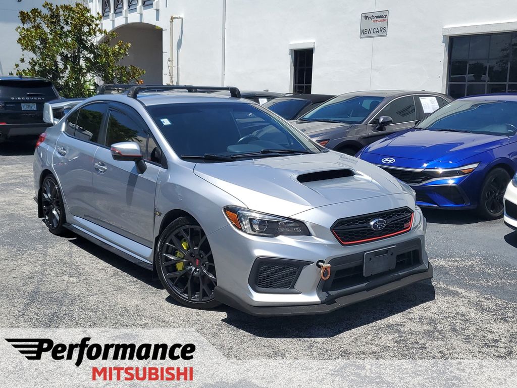 Ice Silver Metallic 2018 Subaru WRX STI Sedan All-Wheel Drive 6-Speed Manual