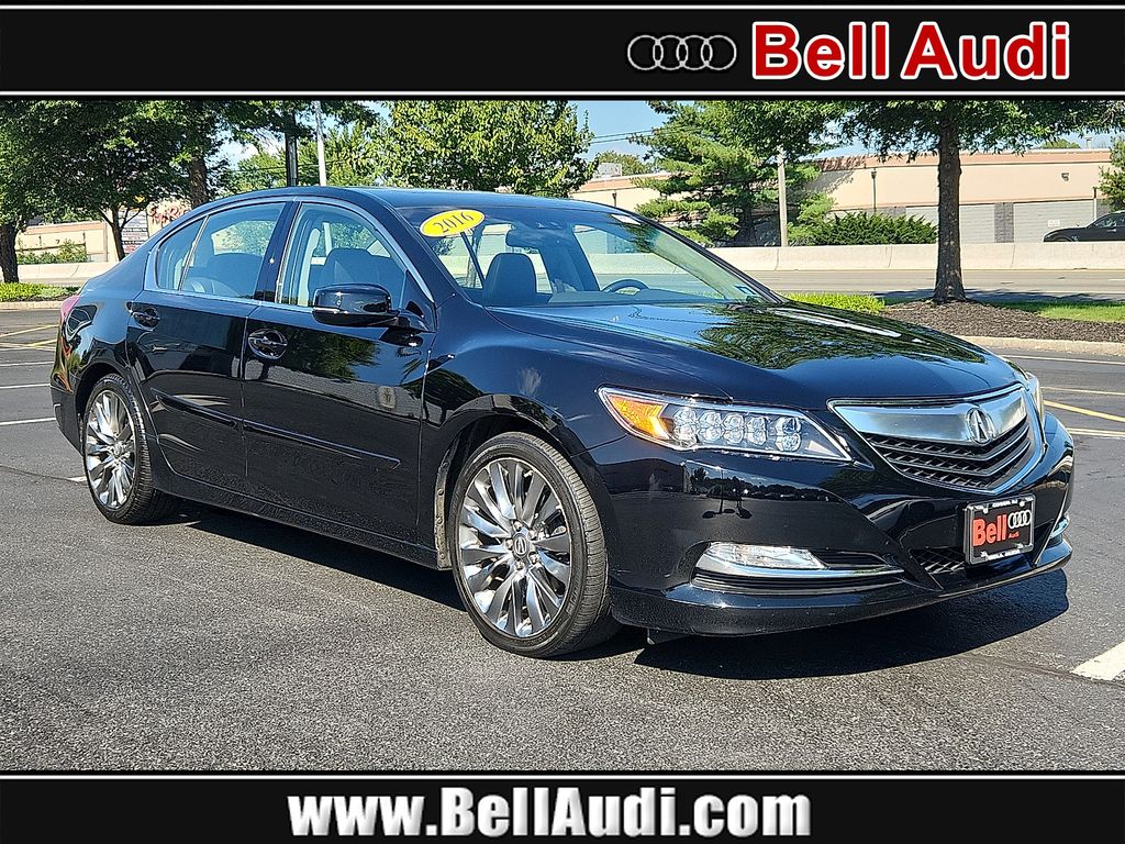 Black 2016 Acura RLX Sedan Front-Wheel Drive 6-Speed Automatic