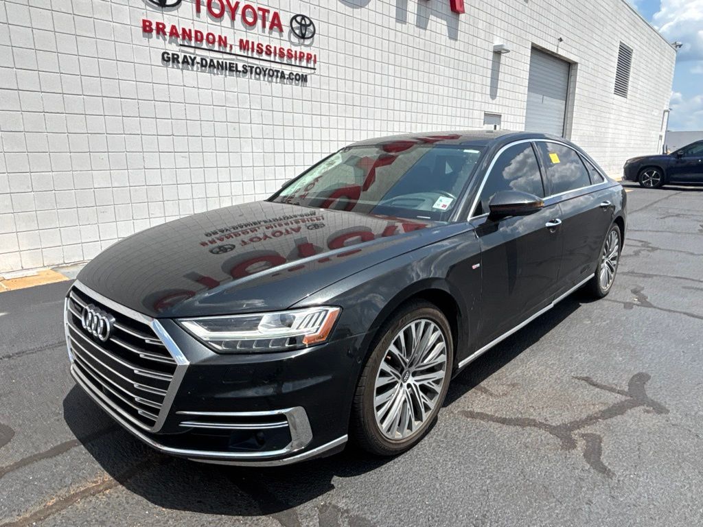 Gray Metallic 2019 Audi A8 Sedan All-Wheel Drive 8-Speed Automatic
