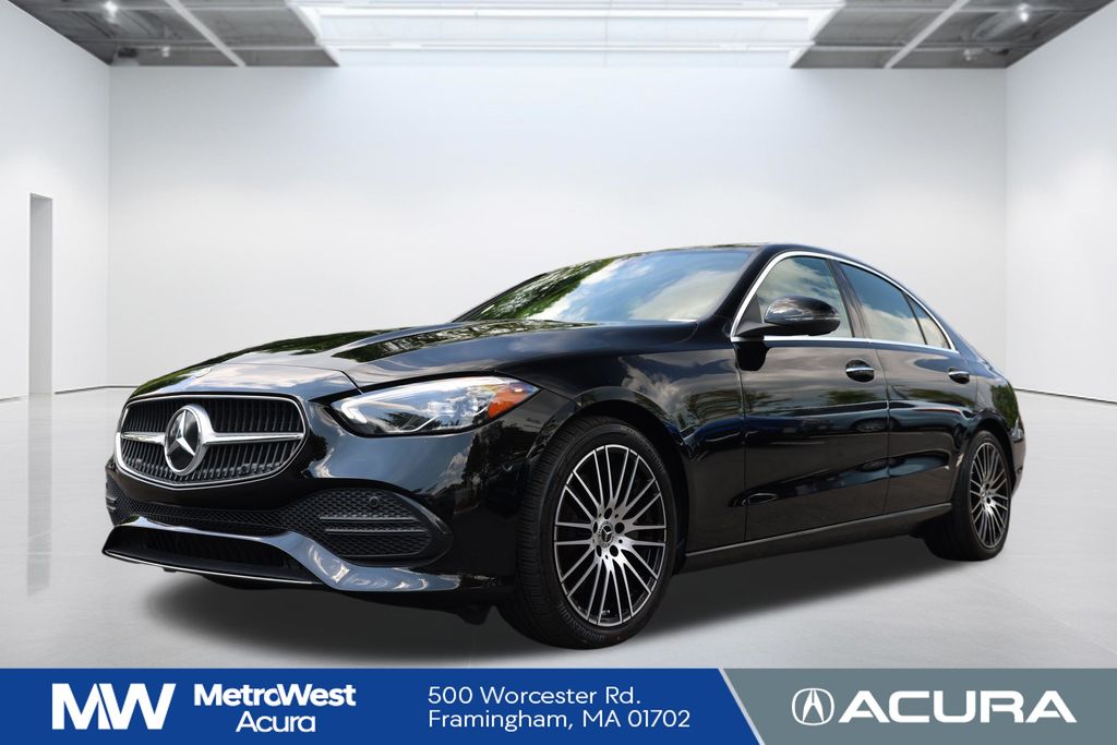 Black 2025 Mercedes-Benz C-Class Sedan All-Wheel Drive 9-Speed Automatic