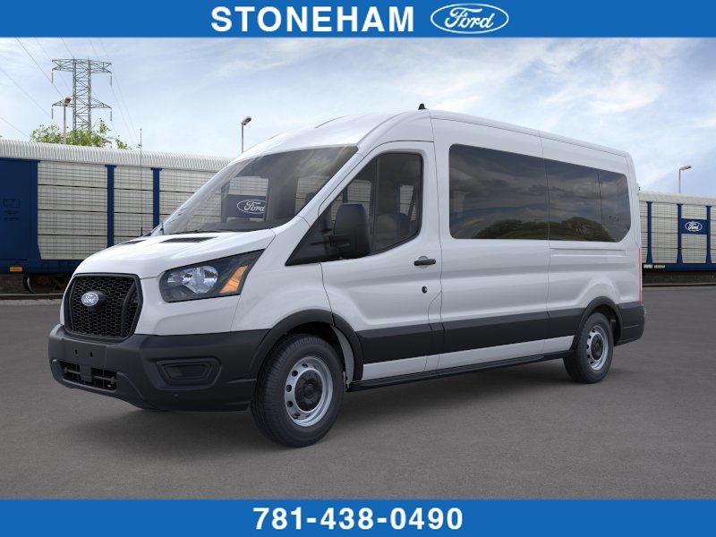 Oxford White 2026 Ford Transit Passenger 350 XL Medium Roof LB RWD Van Rear-Wheel Drive 