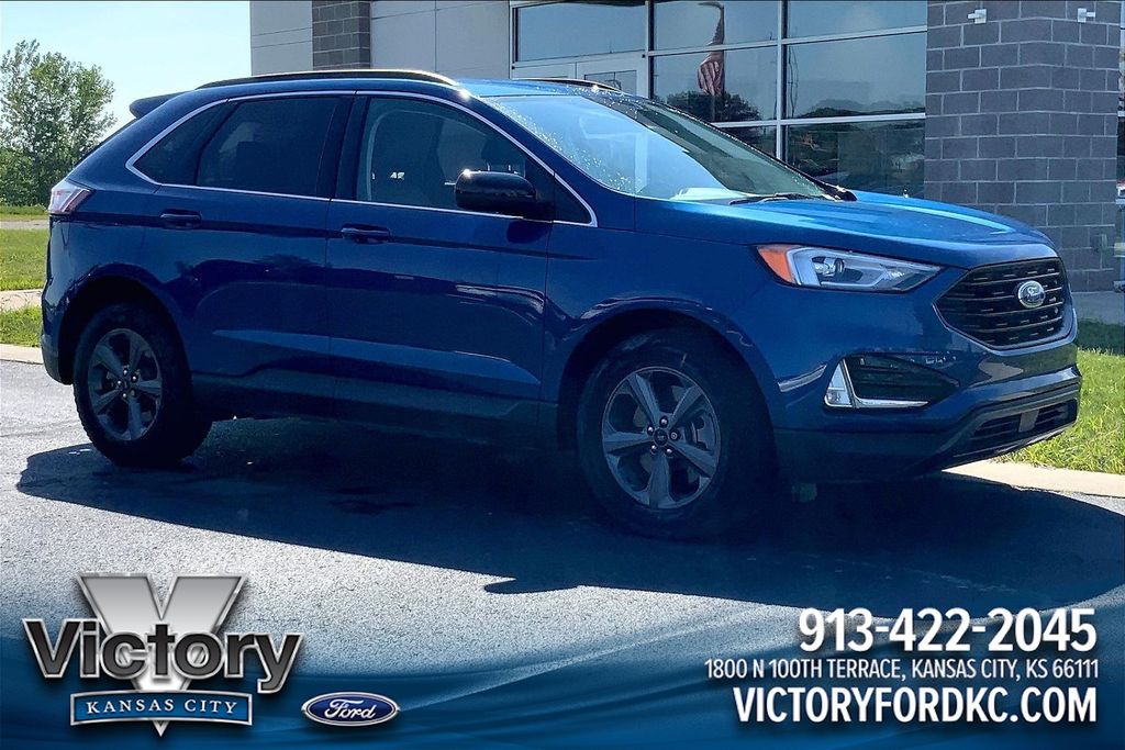 Blue Metallic 2022 Ford Edge SUV / Crossover All-Wheel Drive 8-Speed Automatic