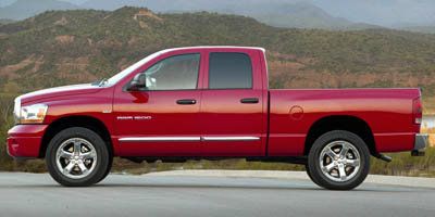 Patriot Blue Pearl 2007 Dodge RAM 1500 Pickup Truck Four-Wheel Drive 5-Speed Automatic
