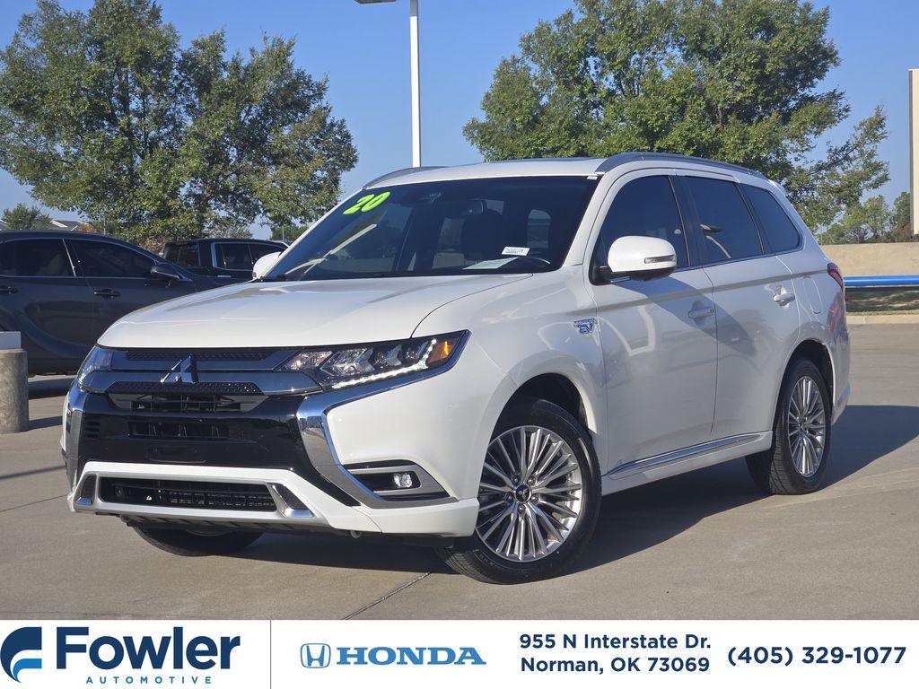 White 2020 Mitsubishi Outlander Hybrid Plug-in SUV / Crossover All-Wheel Drive 1-Speed Automatic