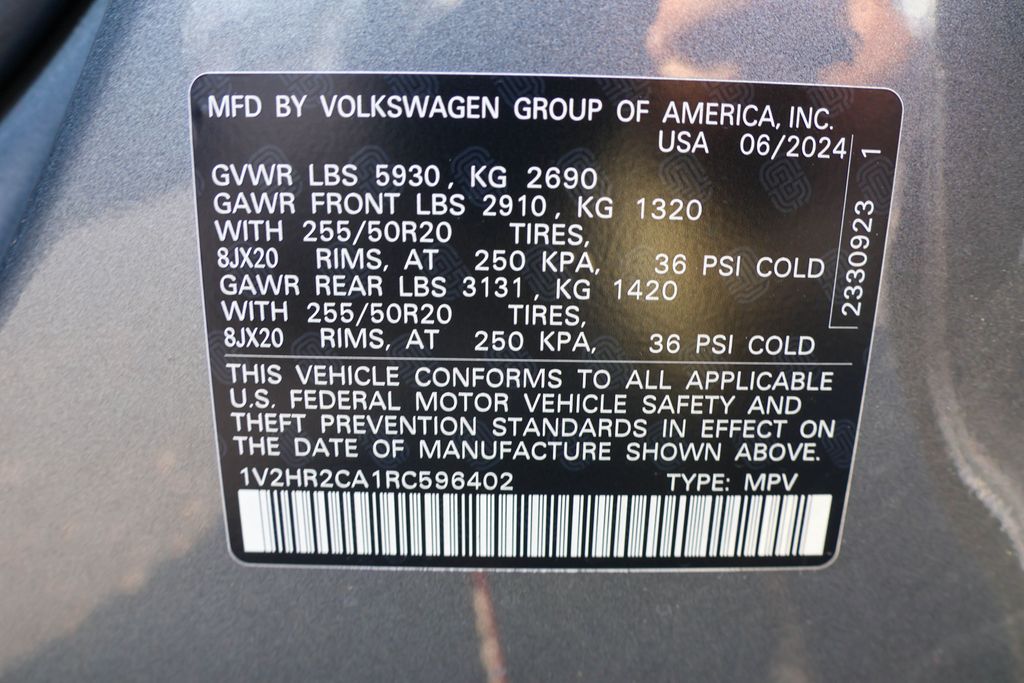 2024 Volkswagen Atlas 2.0T SE w/Technology 39