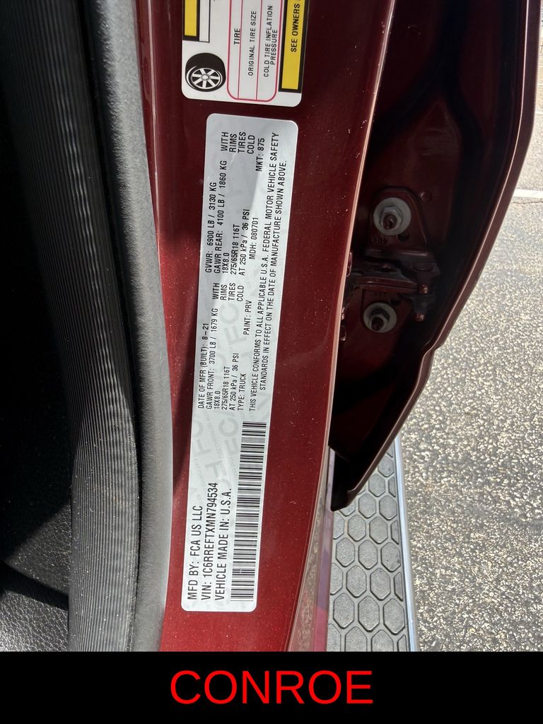 2021 Ram 1500 Big Horn/Lone Star Red at Cook Ford