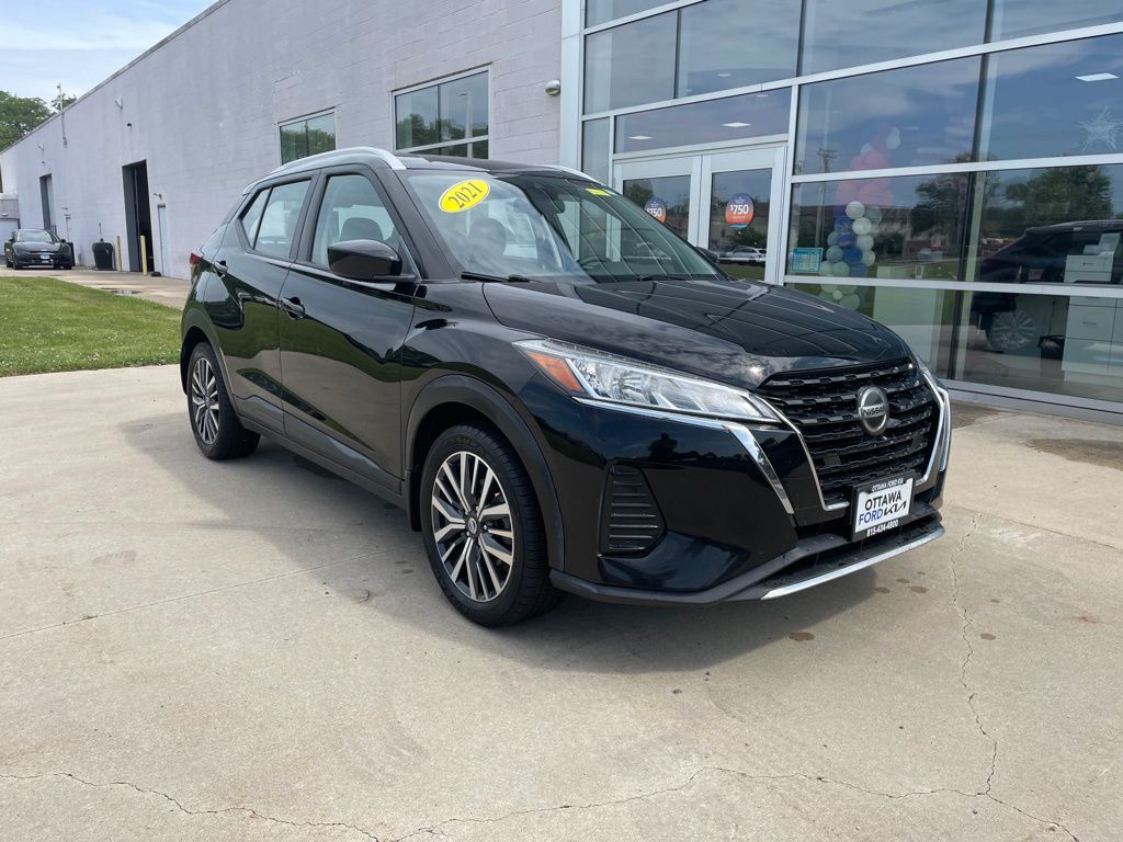 Super Black 2021 Nissan Kicks SUV / Crossover Front-Wheel Drive Continuously Variable Transmission