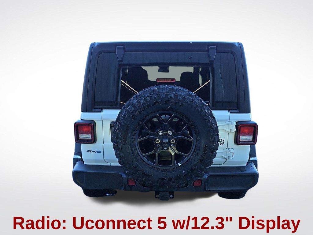 2025 Bright White Clearcoat Jeep Wrangler Willys 4xe 4X4 SUV