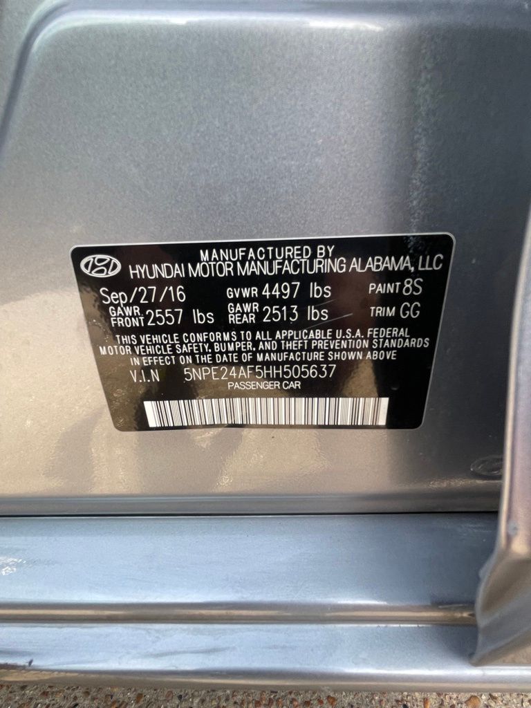 2017 Hyundai Sonata SE Gray at Don McGill Toyota
