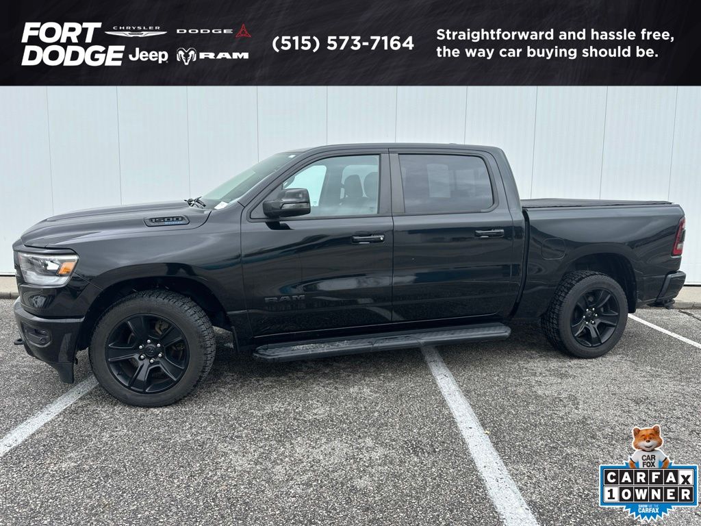 Diamond Black Crystal Pearlcoat 2023 RAM 1500 Pickup Truck Four-Wheel Drive 8-Speed Automatic
