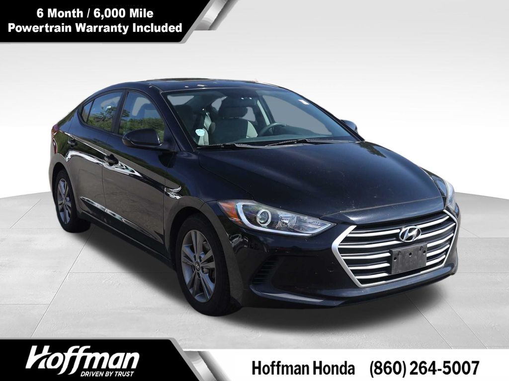 Black Noir Pearl 2017 Hyundai Elantra SE FWD Sedan Front-Wheel Drive 6-Speed Automatic
