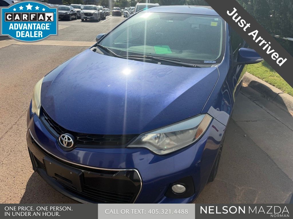 Blue 2015 Toyota Corolla Sedan Front-Wheel Drive Continuously Variable Transmission