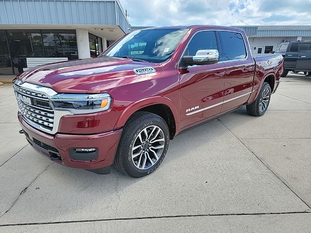 Delmonico Red Pearlcoat 2025 RAM 1500 Limited Crew Cab 4WD Pickup Truck Four-Wheel Drive 8-Speed Automatic
