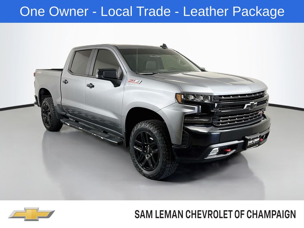 Gray (Satin Steel Metallic) 2021 Chevrolet Silverado 1500 Pickup Truck Four-Wheel Drive Automatic