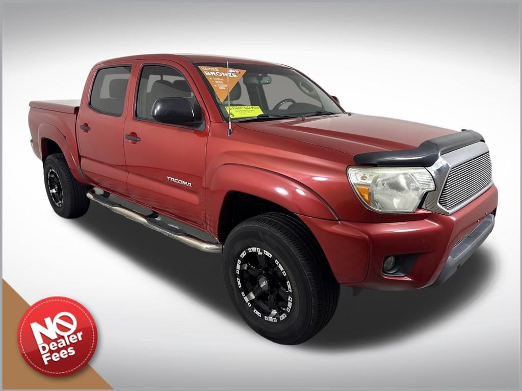 Red 2013 Toyota Tacoma PreRunner Double Cab V6 SB Pickup Truck 4X2 5-Speed Automatic Overdrive