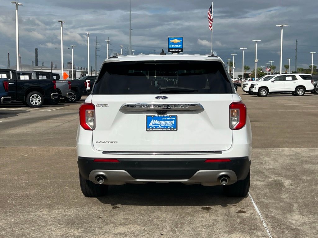 2022 Ford Explorer Limited White at Shottenkirk Kia Fort Bend