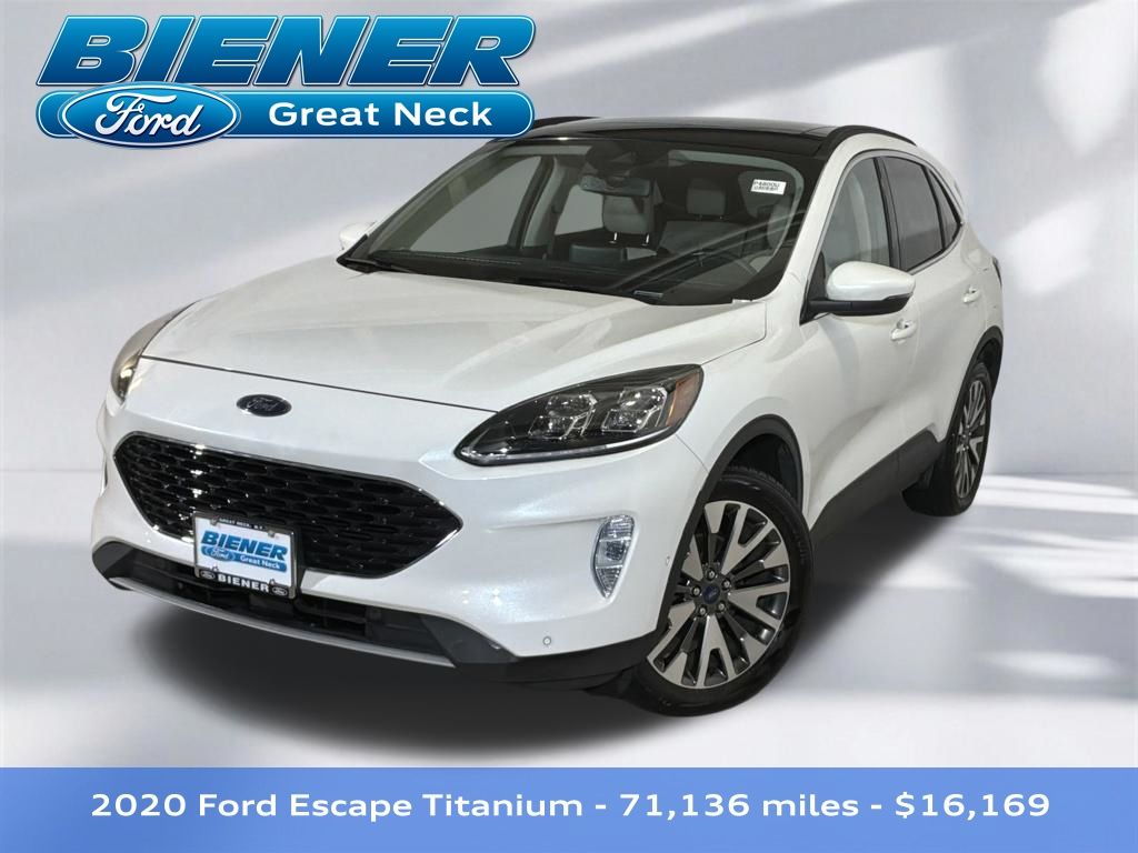White Metallic 2020 Ford Escape SUV / Crossover All-Wheel Drive 8-Speed Automatic
