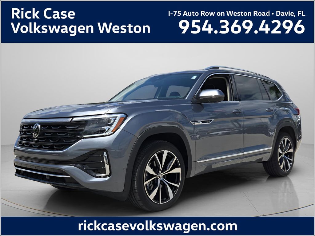 Platinum Gray Metallic 2025 Volkswagen Atlas SEL Premium R-Line 4Motion SUV / Crossover All-Wheel Drive 8-Speed Automatic