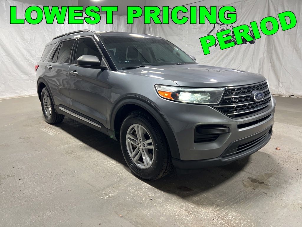 Carbonized Gray Metallic 2022 Ford Explorer XLT RWD SUV / Crossover Rear-Wheel Drive Automatic