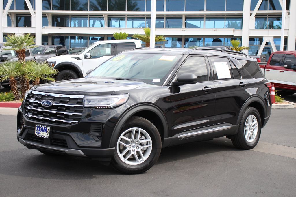 Agate Black Metallic 2025 Ford Explorer SUV / Crossover All-Wheel Drive Automatic