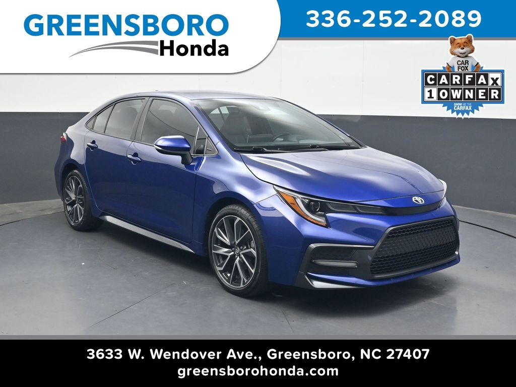 Blue 2020 Toyota Corolla Sedan Front-Wheel Drive Continuously Variable Transmission