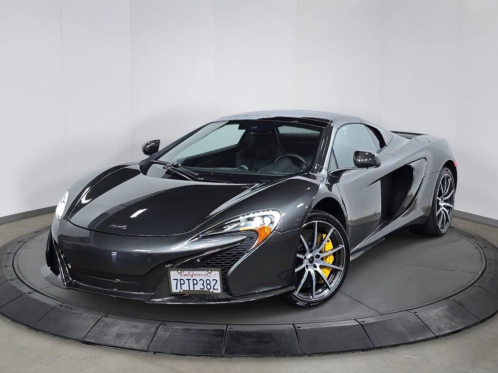 Gray 2016 McLaren 650S Spider Convertible Rear-Wheel Drive 7-Speed Automatic